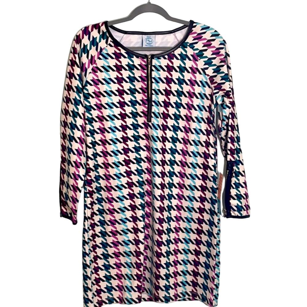 NWT Tracy Negoshian Houndstooth Dress